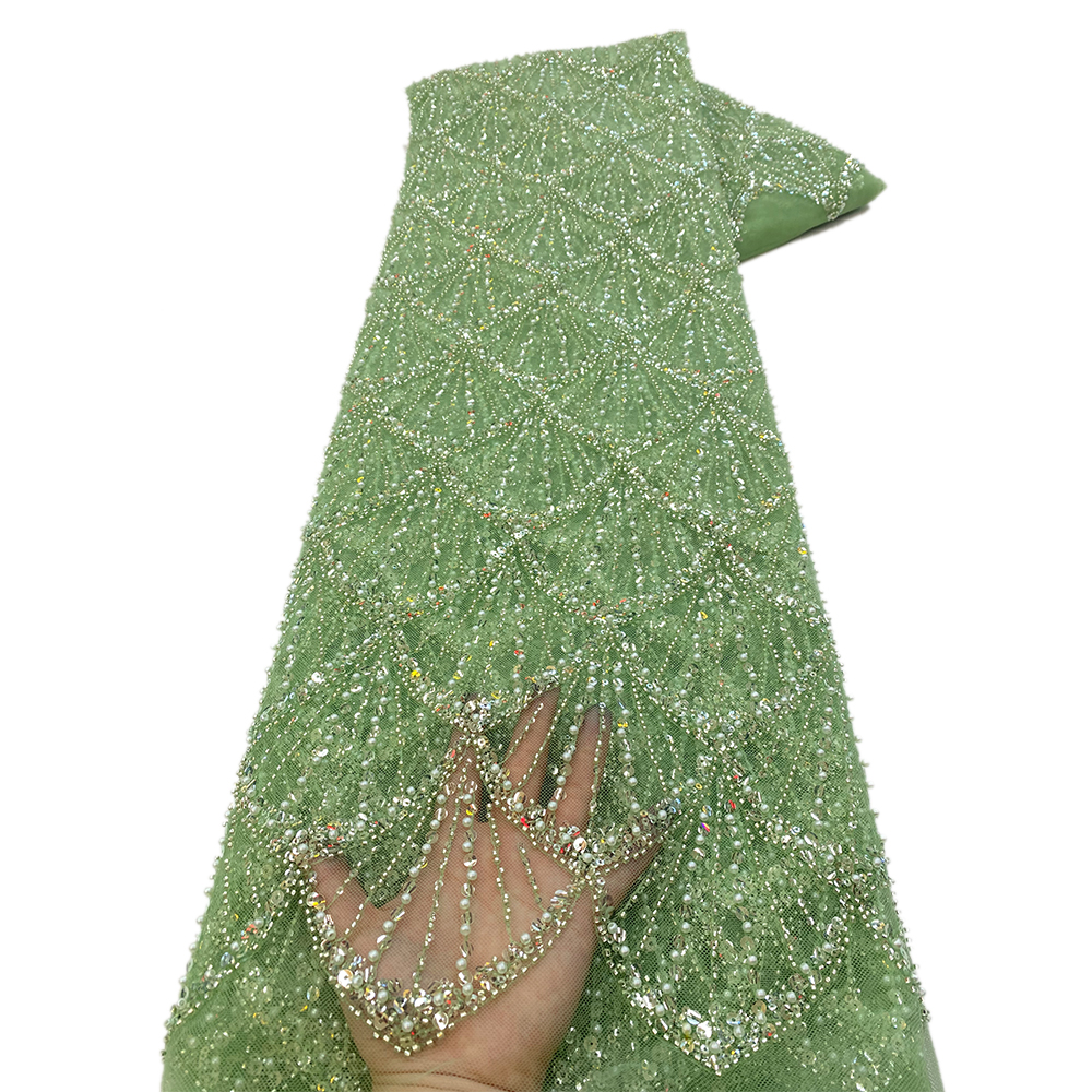 African Beaded Lace Fabric Fre - Glitter Tablecloth reseña y precio