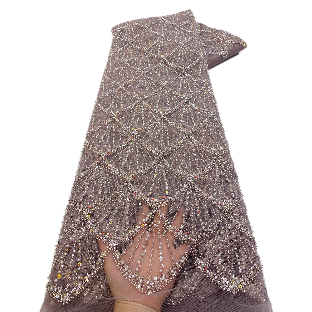 African Beaded Lace Fabric Fre - Glitter Tablecloth reseña y precio