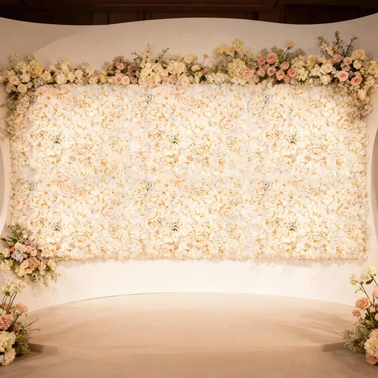 6 PCS 60*40cm Artificial Flowe - Flower Wall Panel reseña y precio