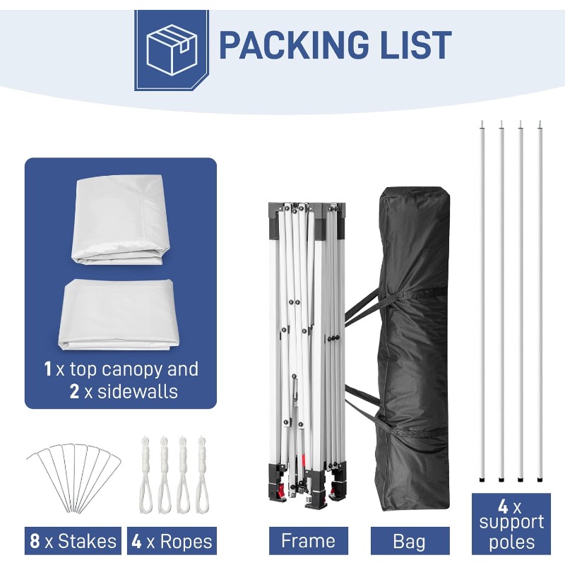 10X10Ft Pop Up Canopy Tent Ins - Event & Party Supply reseña y precio