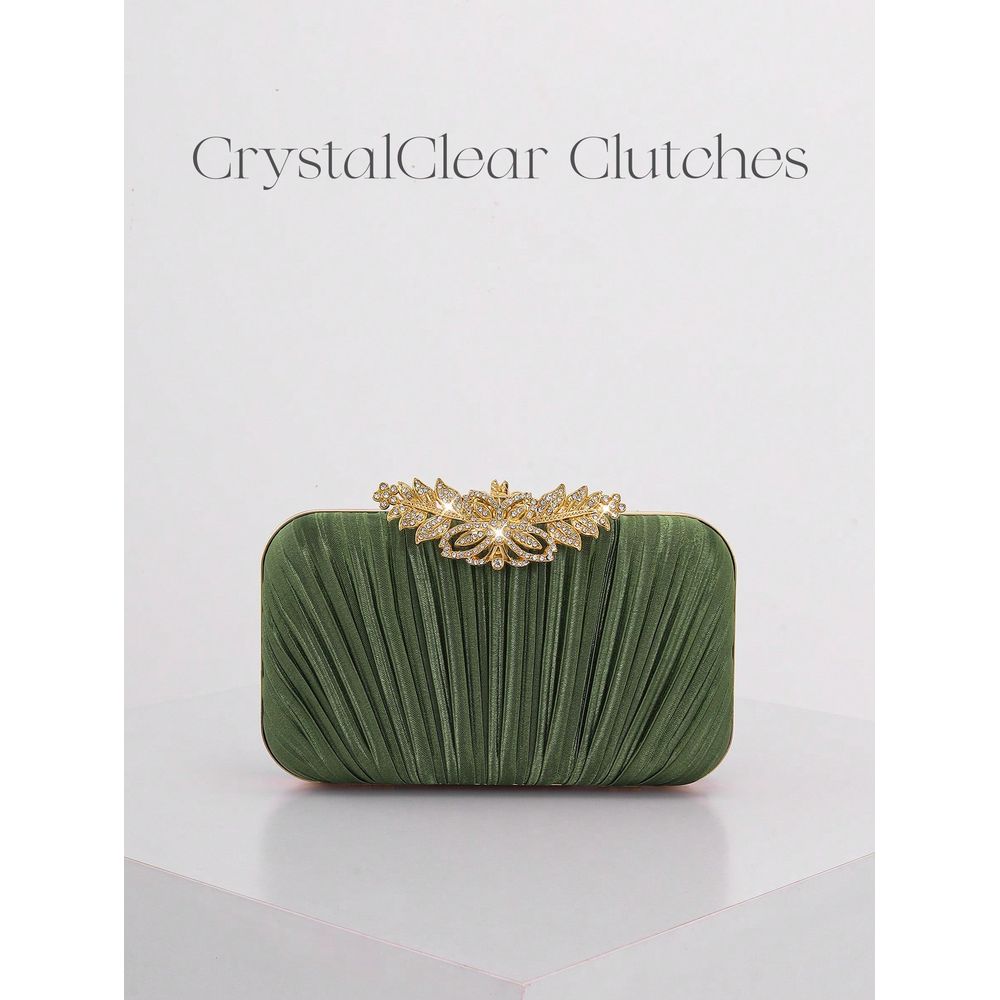Fashion Rhinestone Decor Flap  - Event Party Box reseña y precio