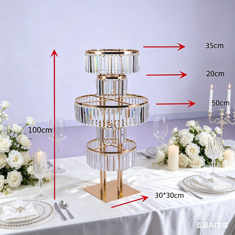 4 PCS Flower Rack Crystal Road - Party Event Supply Store reseña y precio