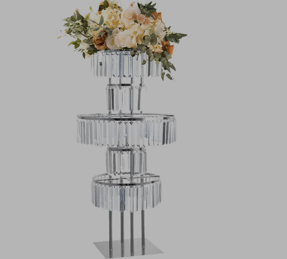 4 PCS Flower Rack Crystal Road - Party Event Supply Store reseña y precio