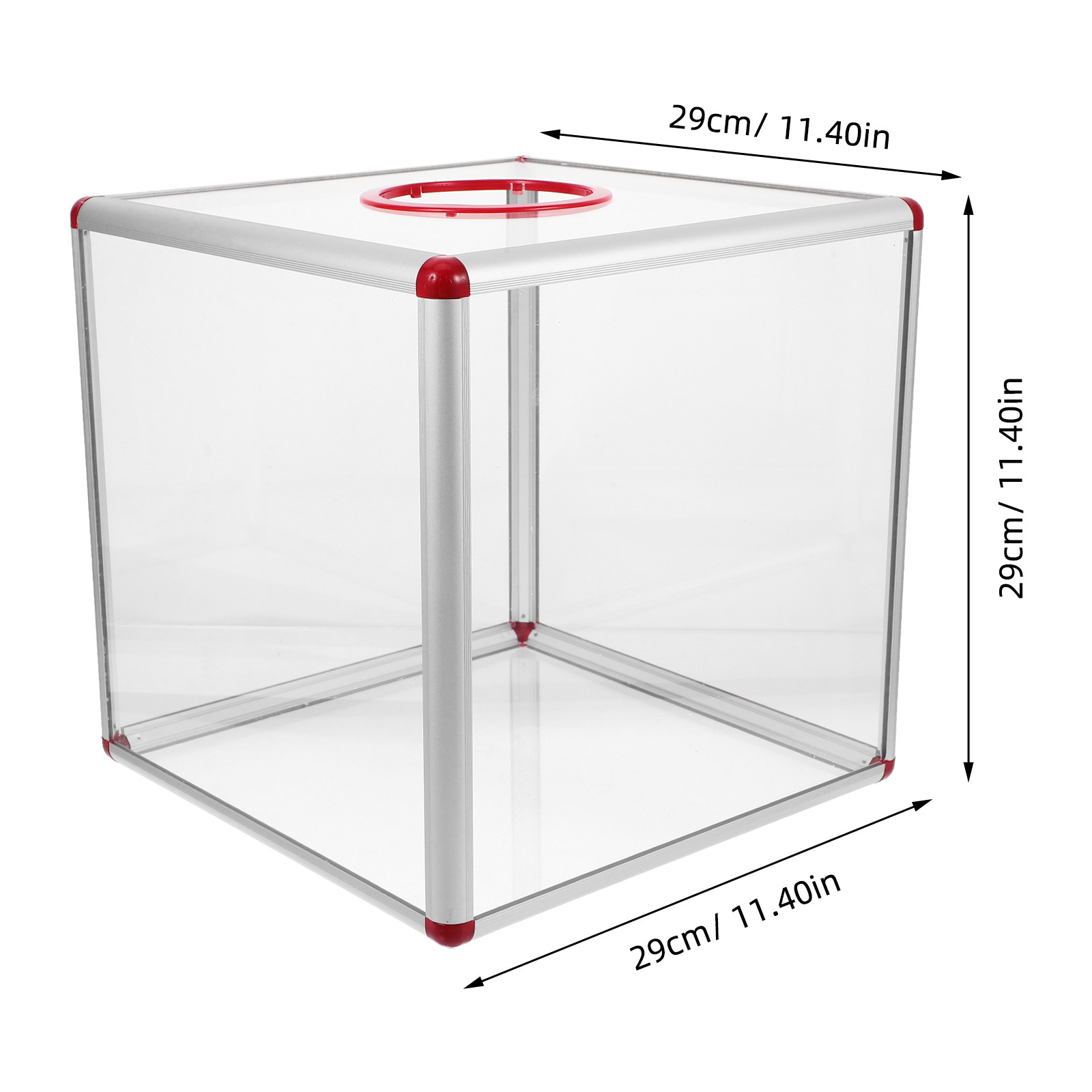 Large Clear Acrylic Raffle Tic - Event Party Box reseña y precio