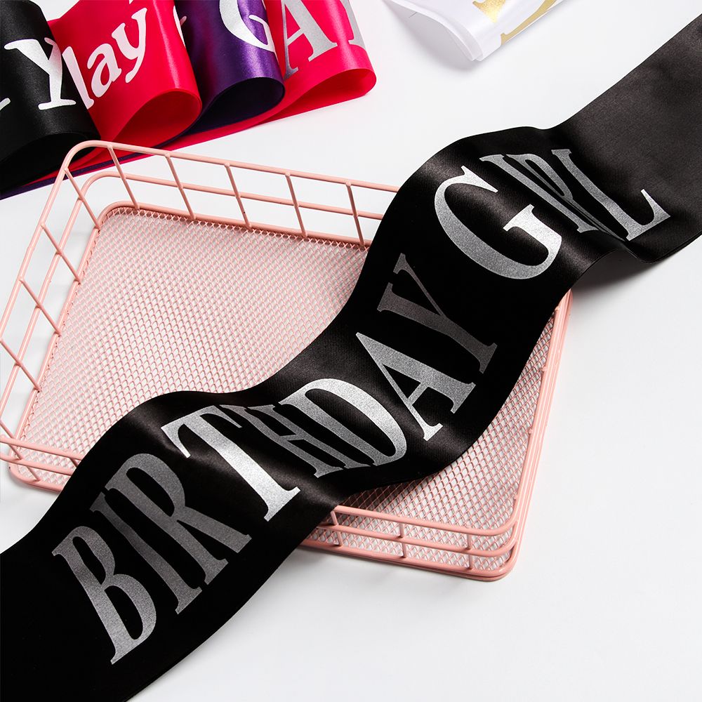 Birthday Girl Glitter Satin Sa - Birthday Sash Glitter reseña y precio