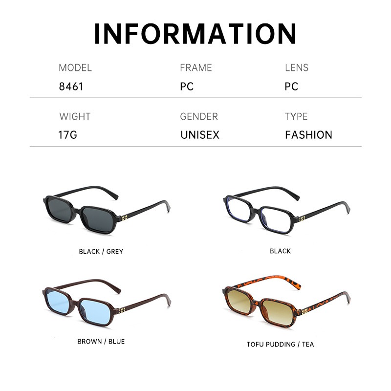New Small Square Frame Sunglas - Photo Booth Frame reseña y precio