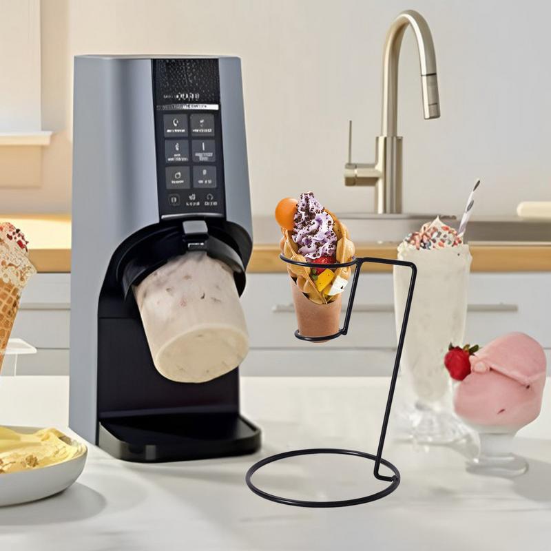 Ice Cream Cone Holder Black Ir - Cotton Candy Cone reseña y precio