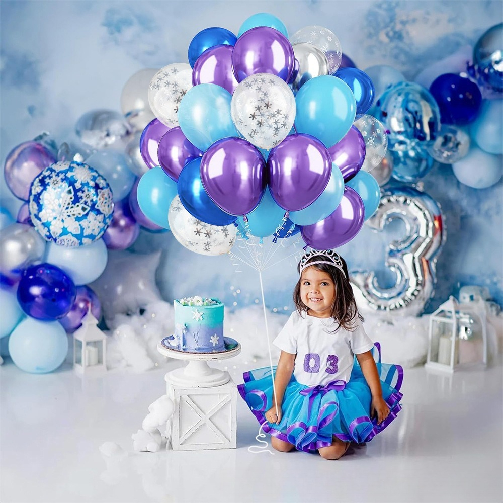 Winter Wonderland Snowflake Ba - Balloon Arch Kit reseña y precio