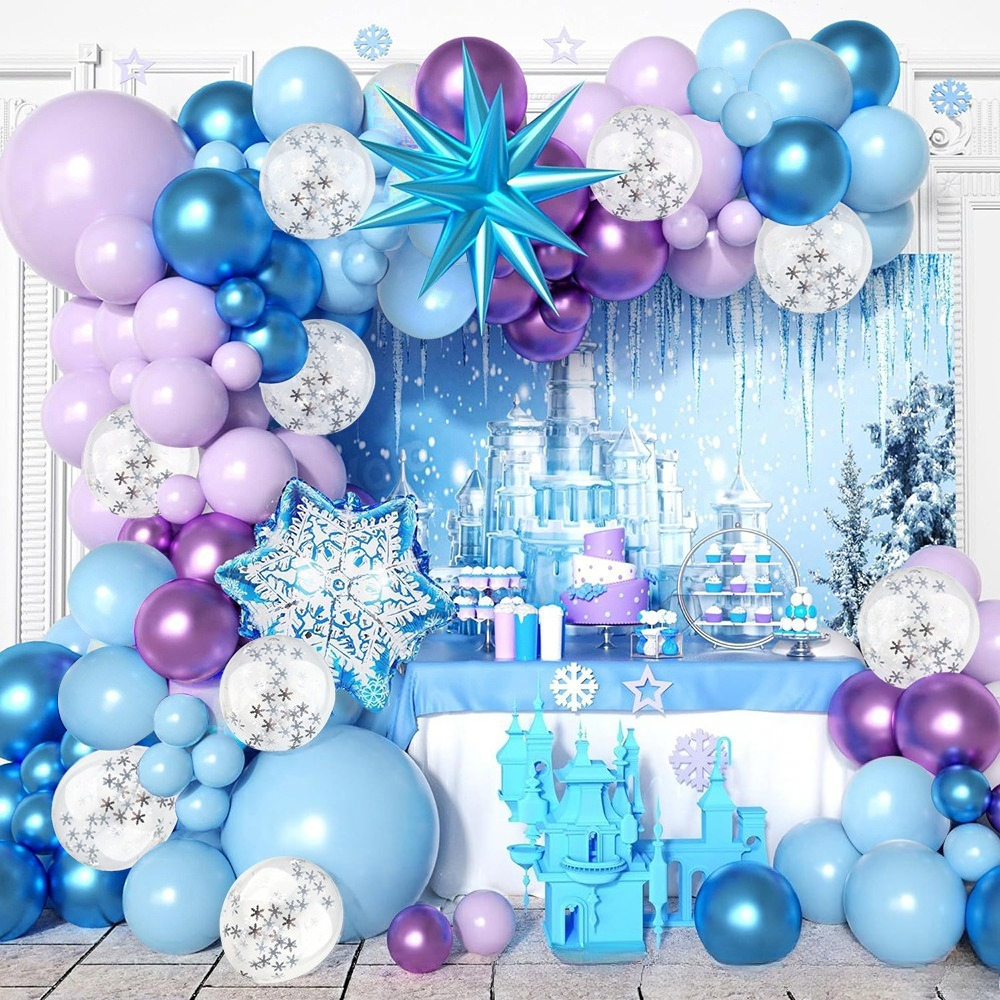 Winter Wonderland Snowflake Ba - Balloon Arch Kit reseña y precio