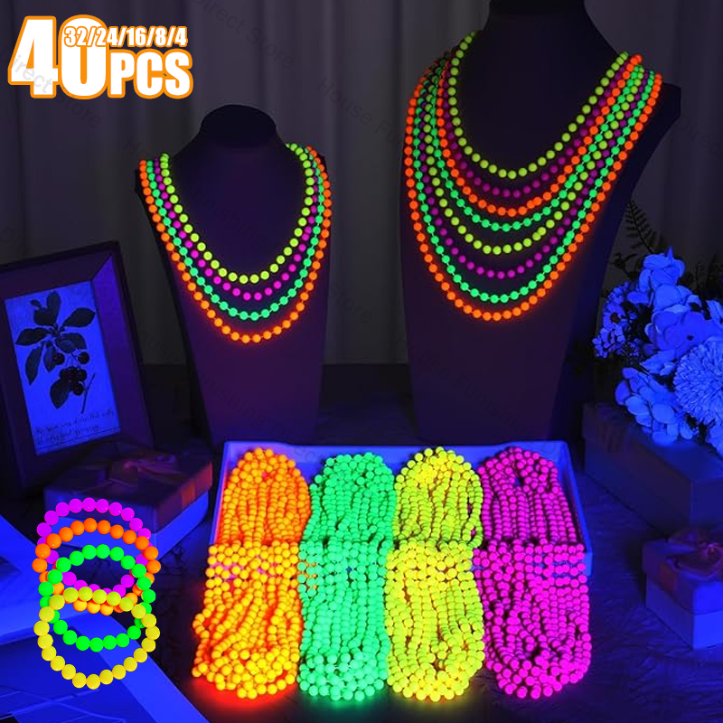 New Fluorescent Neon Necklace  - Cotton Candy Cone reseña y precio