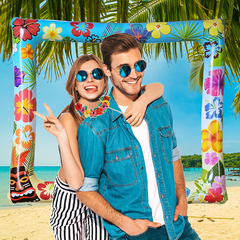 1pc Hawaiian Aloha Theme Infla - Photo Booth Frame reseña y precio