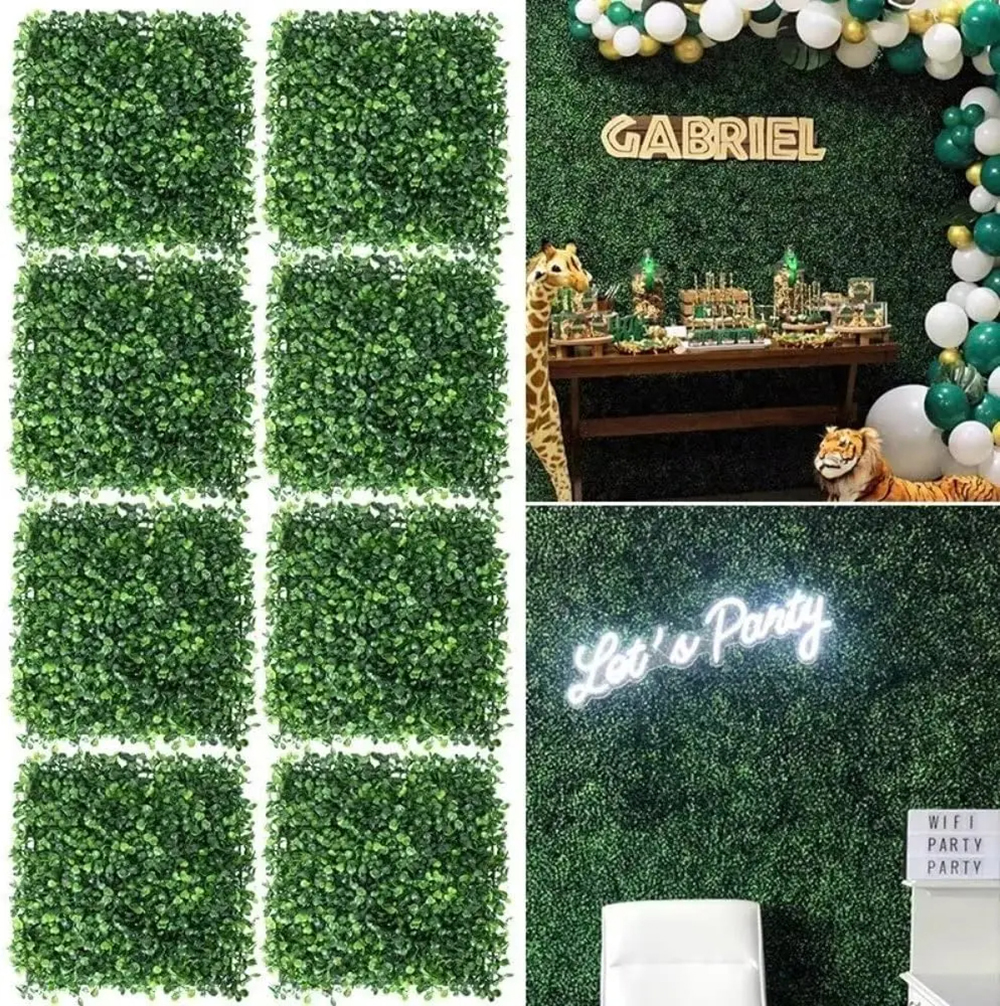 10 Pcs 25 CM Artificial Eucaly - Flower Wall Panel reseña y precio
