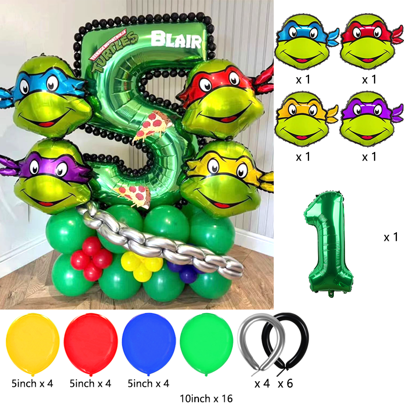Ninja Turtles Themed Balloon A - Balloon Arch Kit reseña y precio