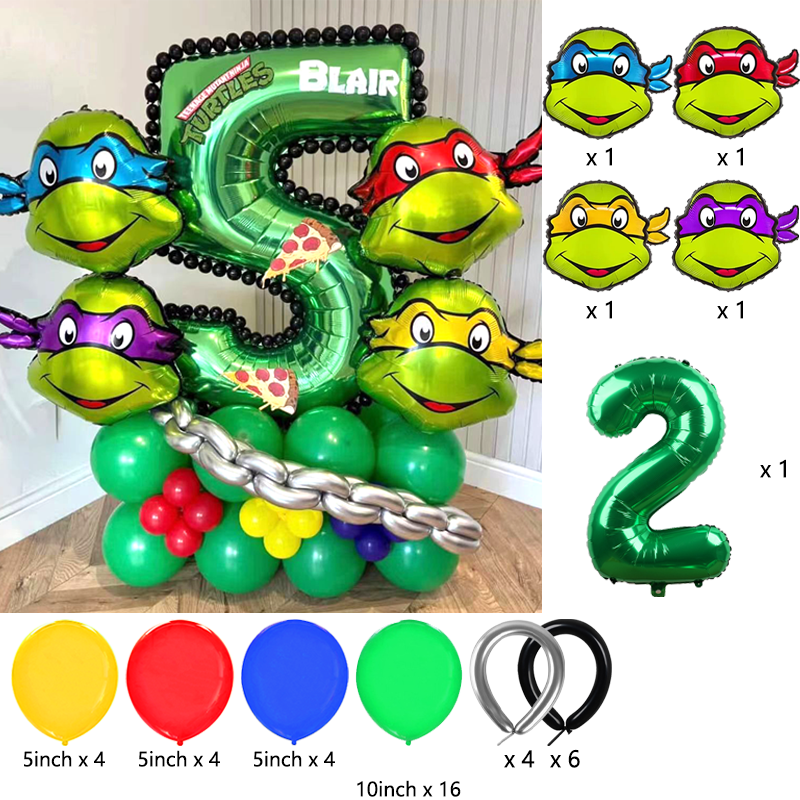 Ninja Turtles Themed Balloon A - Balloon Arch Kit reseña y precio
