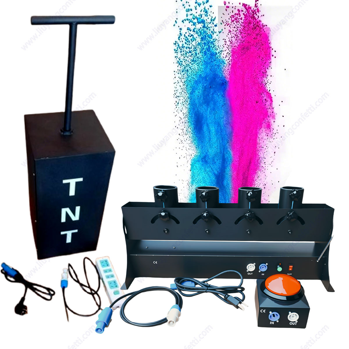 Electronic Spray Confetti Powd - Confetti Cannon Tube reseña y precio