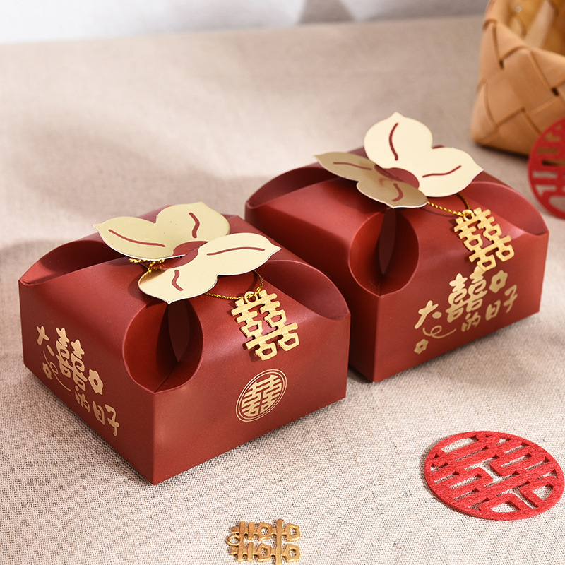 50pcs Orange Portable Gift Box - Event Party Box reseña y precio