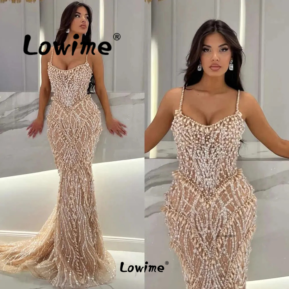 Champagne Pearl Prom Dress Mer - Glitter Tablecloth reseña y precio