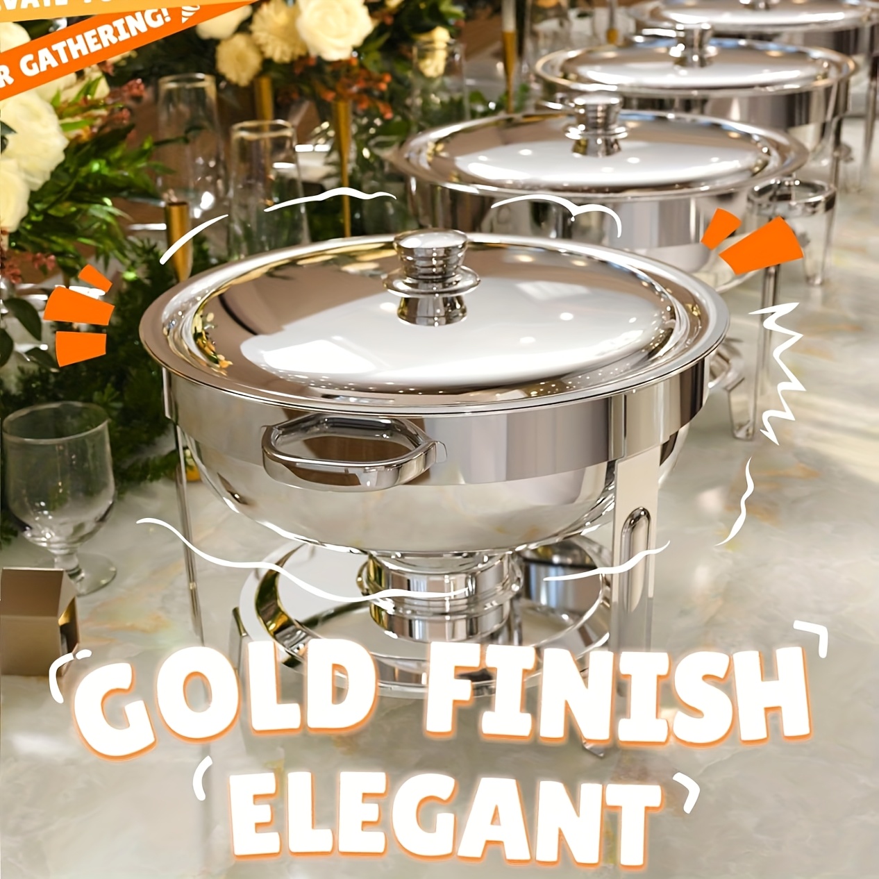 6/9QT Chafing Dishes For Buffe - Event & Party Supply reseña y precio