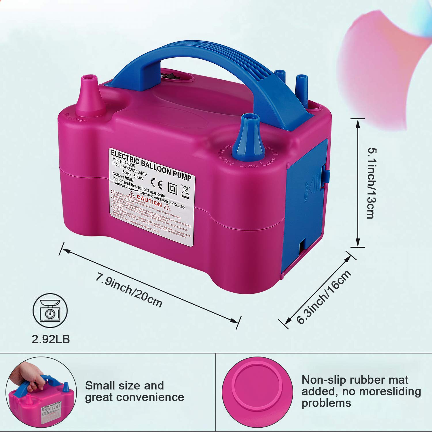 Portable Electric Balloon Blow - Balloon Pump Hand reseña y precio