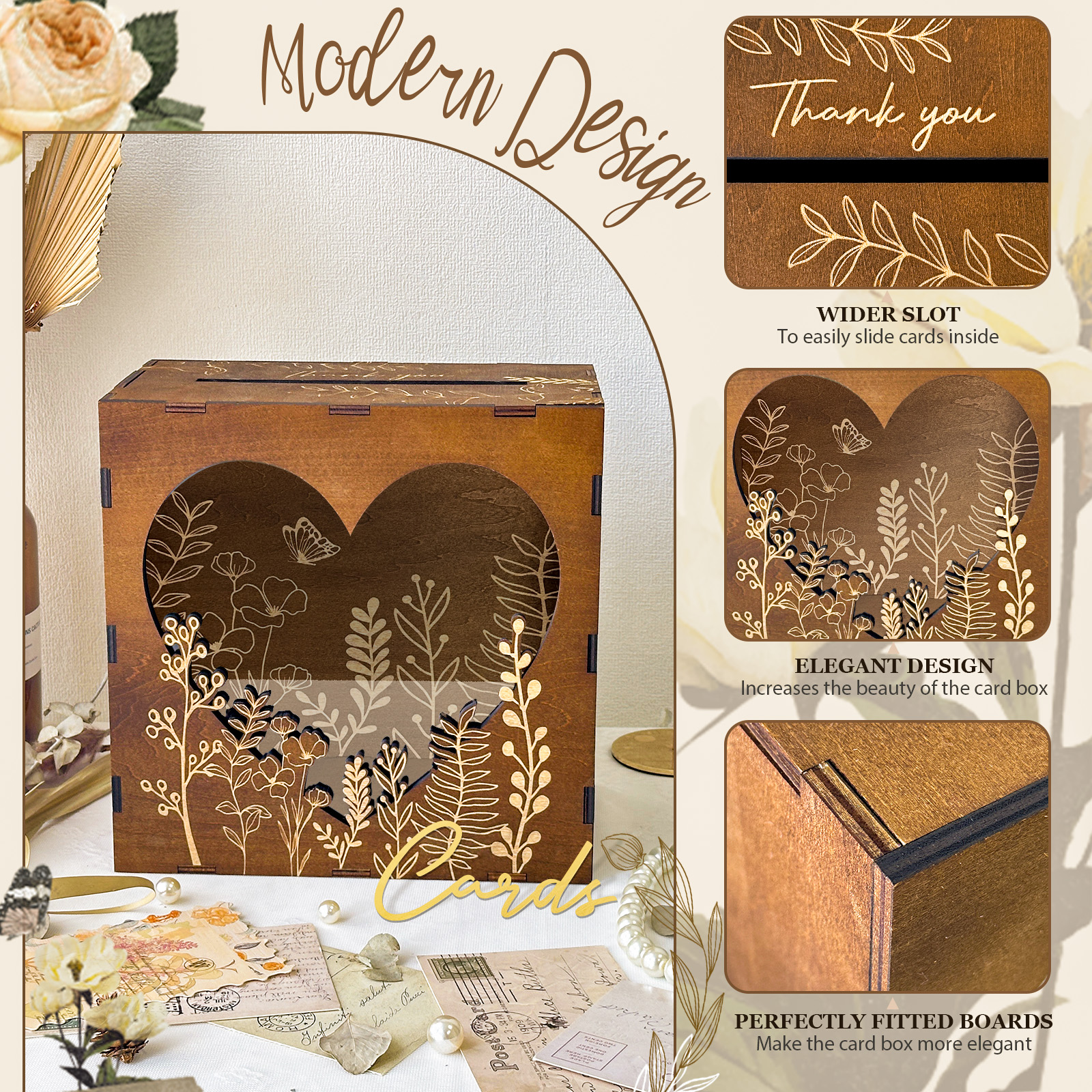 OurWarm Heart Window Card Box, - Event Party Box reseña y precio